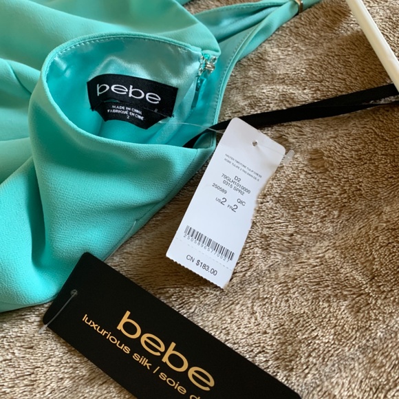 Beautiful Bebe mermaid 100% silk dress - Picture 2 of 5